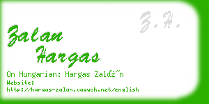 zalan hargas business card